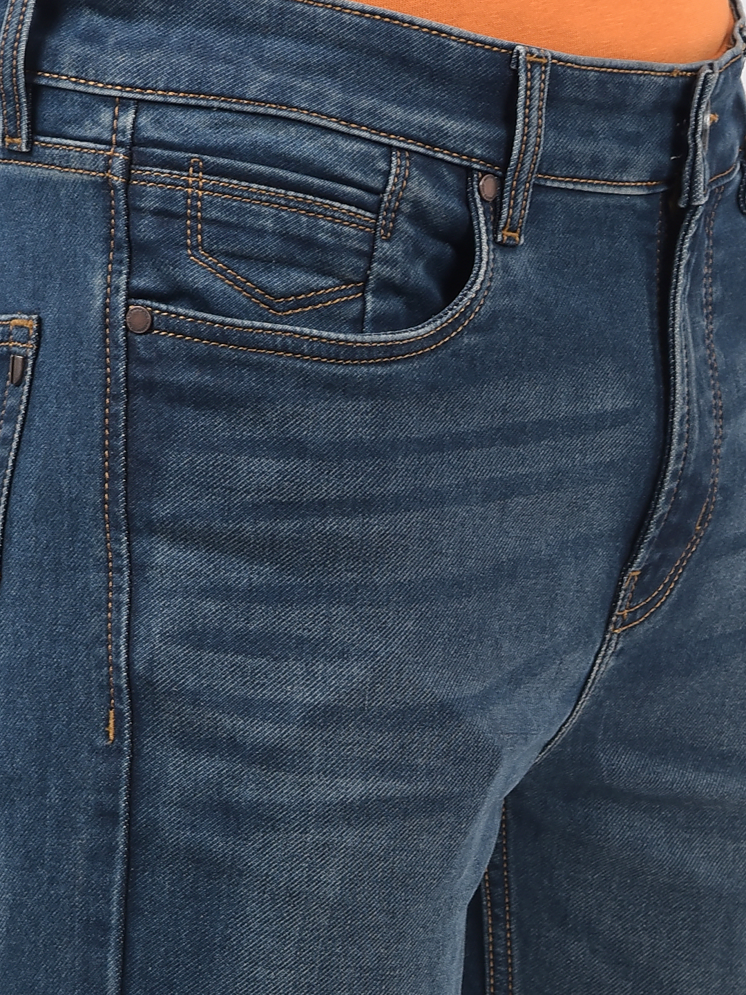 Numero Uno Men Solid Dark Blue Jeans